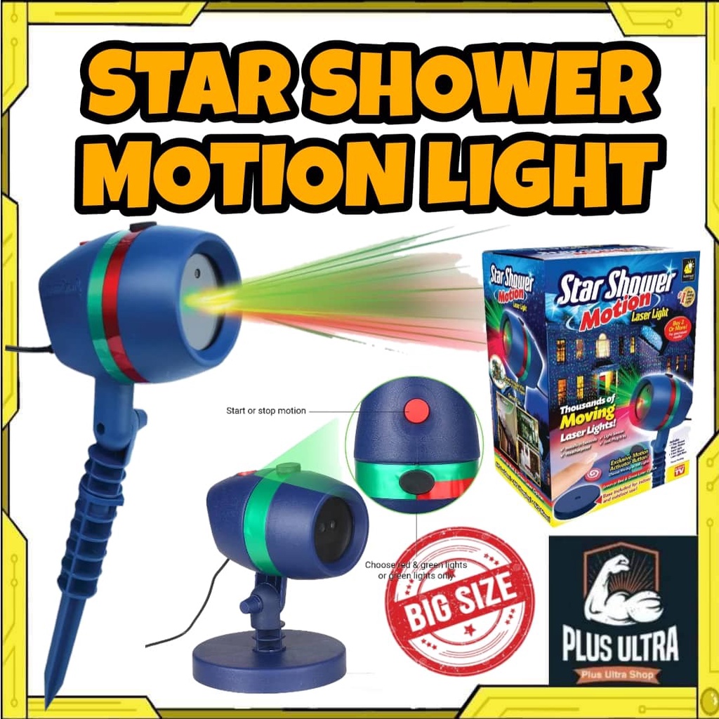 MultiColor Star Shower Projector Star Laser Motion Light Star