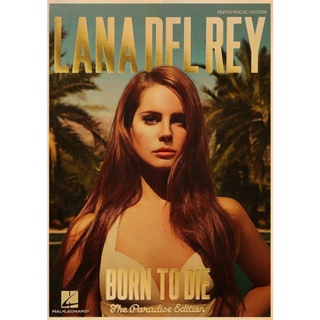 Painting Classic Wall Artwork Singer Lana Del Rey Poster Print Born To Die Kraft Paper Vintage Mural Pictures Bedroom Home Decor #4