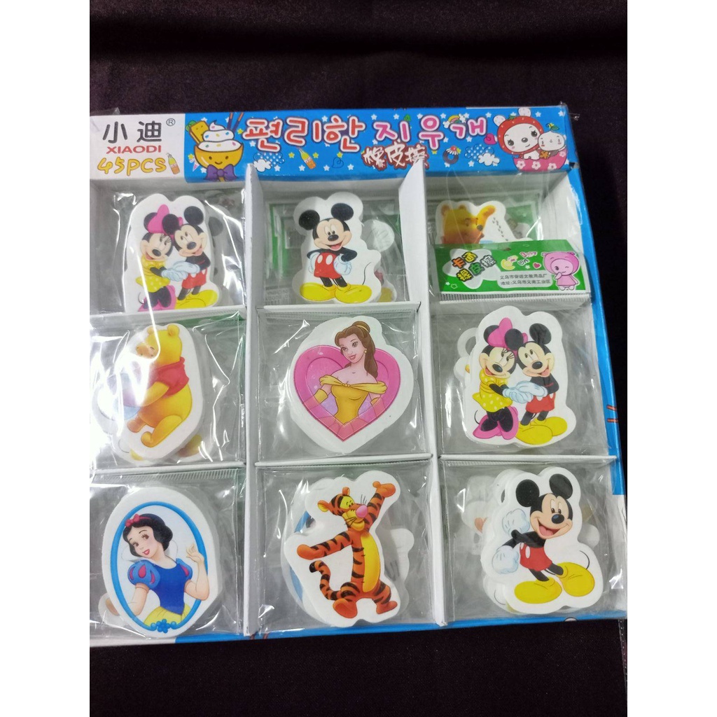 3 pieces Cute 3D Cartoon Characters Erasers for Kids | Shopee Philippines