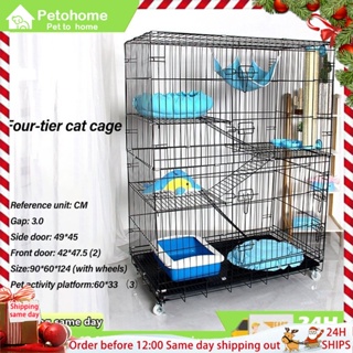 Ready Stock COD Cat Cage Easy Assemble Cage Pet 2/4 Layer Kulungan ng Pusa