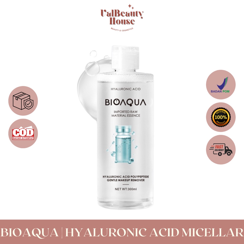Bioaqua Hyaluronic Acid Micellar Water 300ml (ORIGINAL) Makeup Remover Shopee Philippines