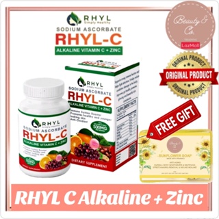 (hot)AUTHENTIC RHYL-C 500mg  [FREE SFO SOAP] Sodium Ascorbate Alkaline Vitamin C with ZINC & Collage