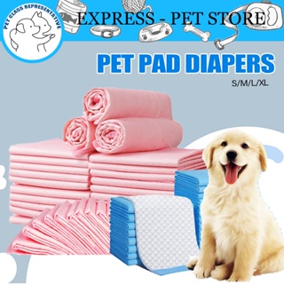 【Buy 10 Ship 30 】Pink S/M/L/XL Pet Pee Pad Per Pack Pet Wee Pee Poop Training Pad Dog Pad Dog