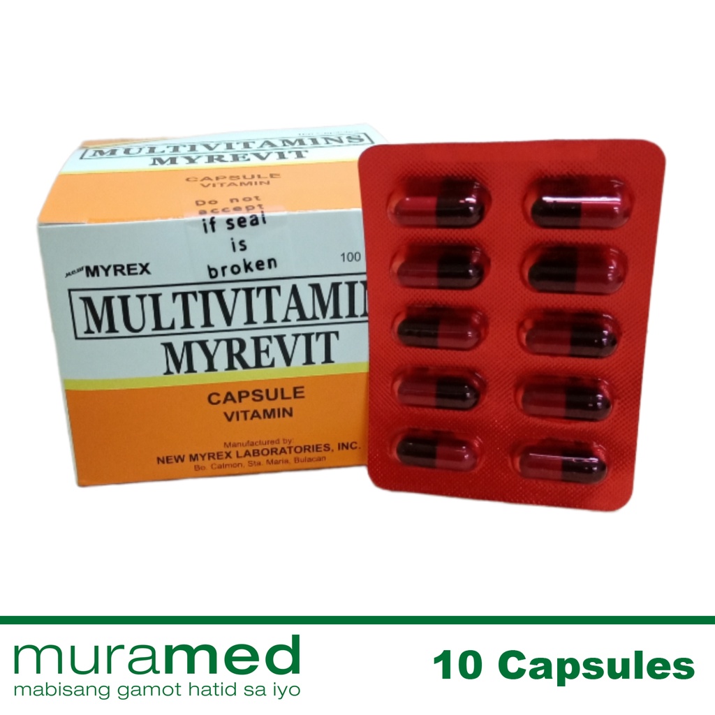 Myrevit Multivitamins Capsule 10's Shopee Philippines