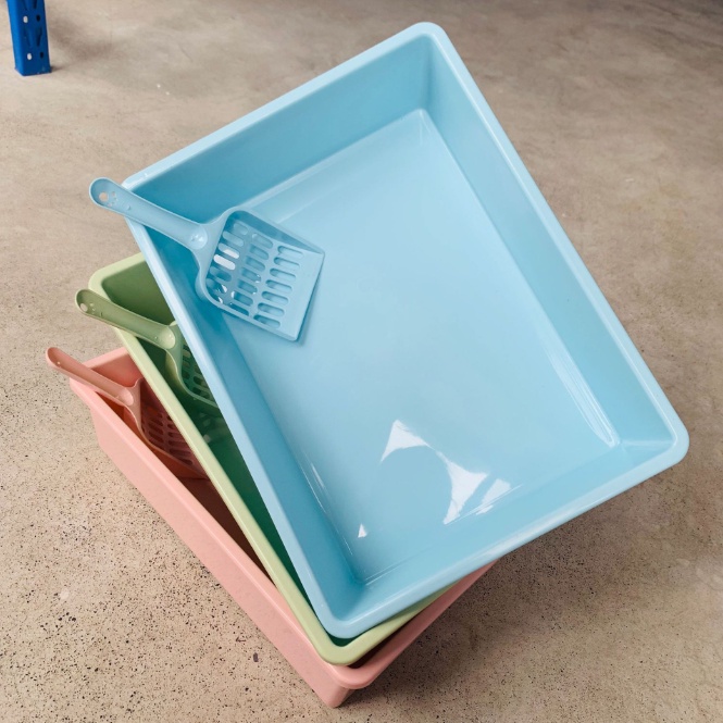 Cat litter box semiclosed cat litter box pet cat toilet free cat