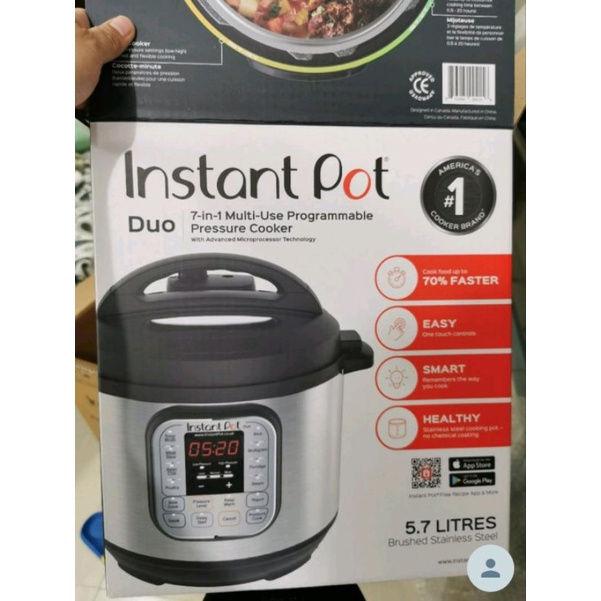 Original Instant Pot Duo 7 in 1 Multifunctional Smart Pressure Cooker