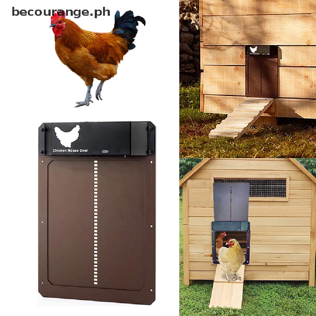 [becourange] Automatic Chicken Coop Door Light Sense Door Opener Poultry Garden Chicken Duck Door Opener Chicken House Pet Door [PH] #5