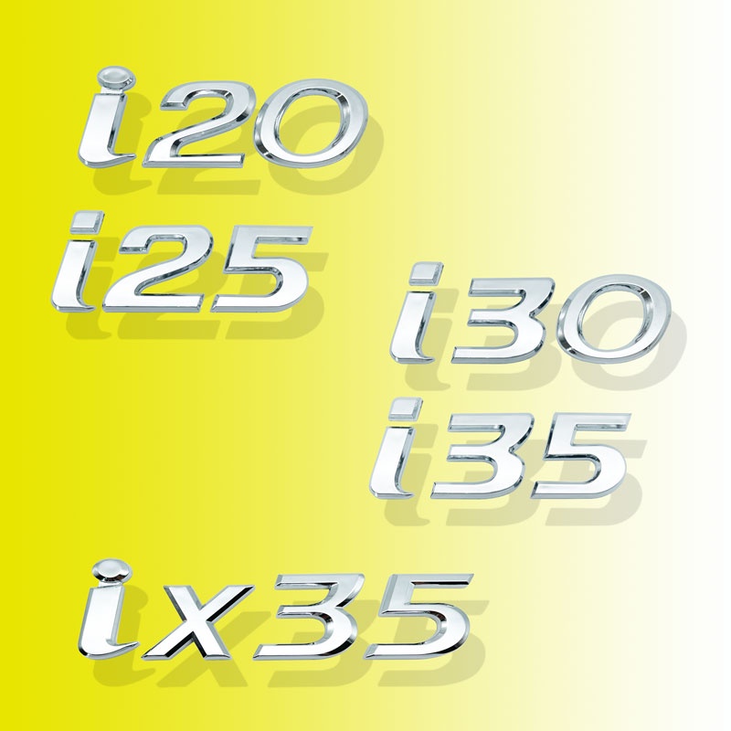 ABS Car Letter Logo Sticker Car Side Fender Rear Bumper Tail Trunk