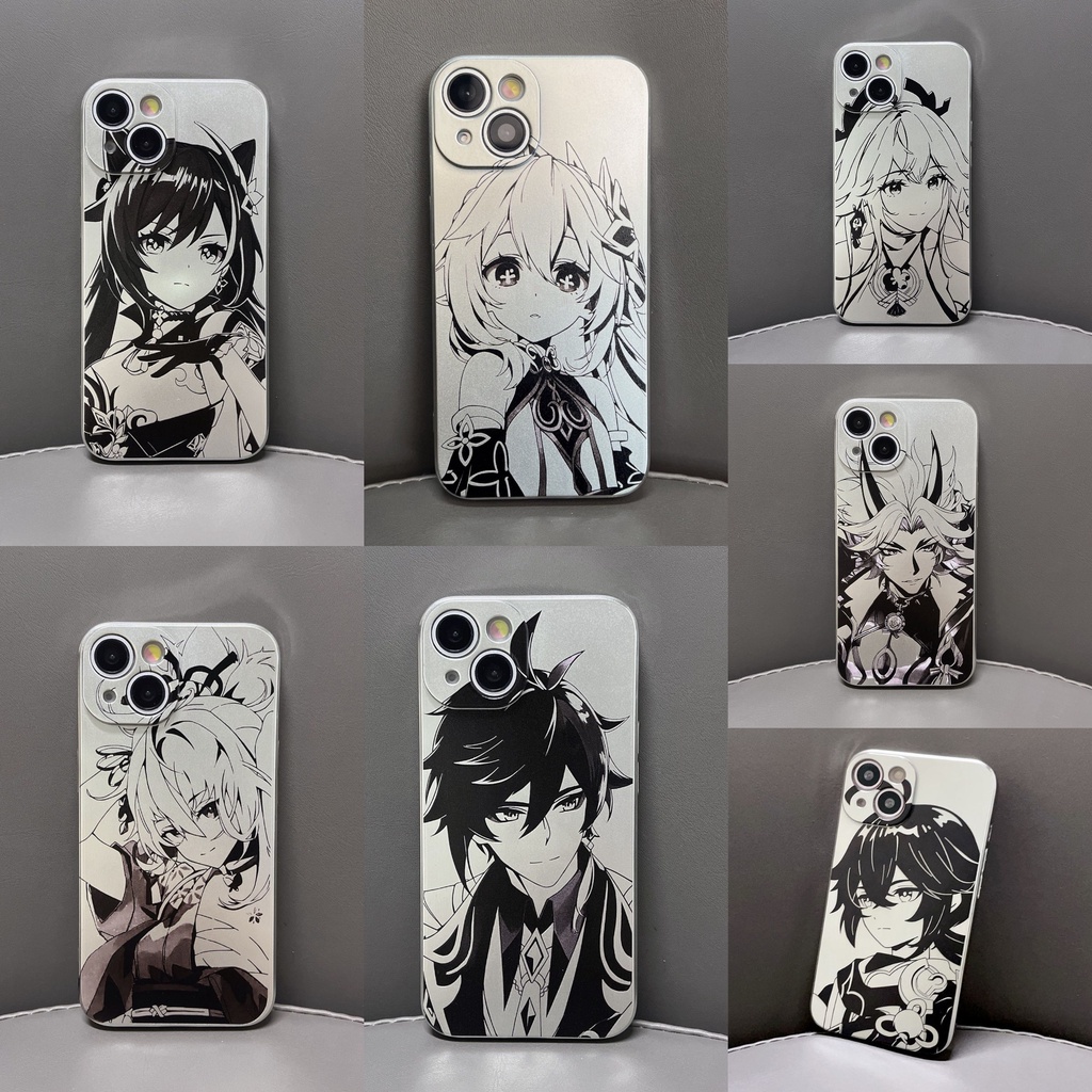 Genshin Impact Nahida phone case Keqing Anime Yoimiya Antifall Zhongli