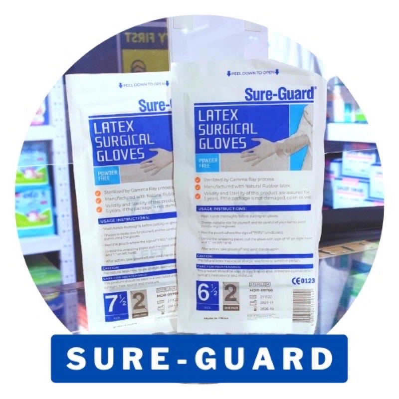 Sureguard Latex Surgical Gloves Shopee Philippines