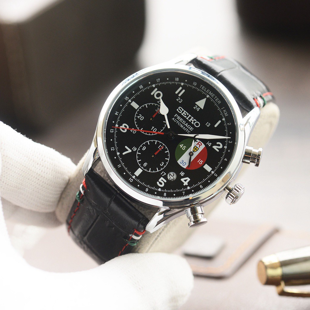 Seiko Presage Automatic Quartz Men Watch Multifunction Calendar Luminous Second Clock Watch