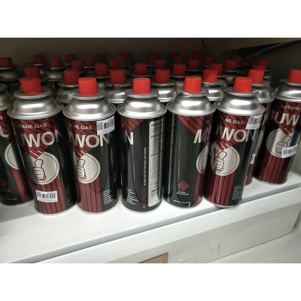 SUWON Safe Butane Gas for Gas stove 220g x 4 pcs Korea Gas Tank