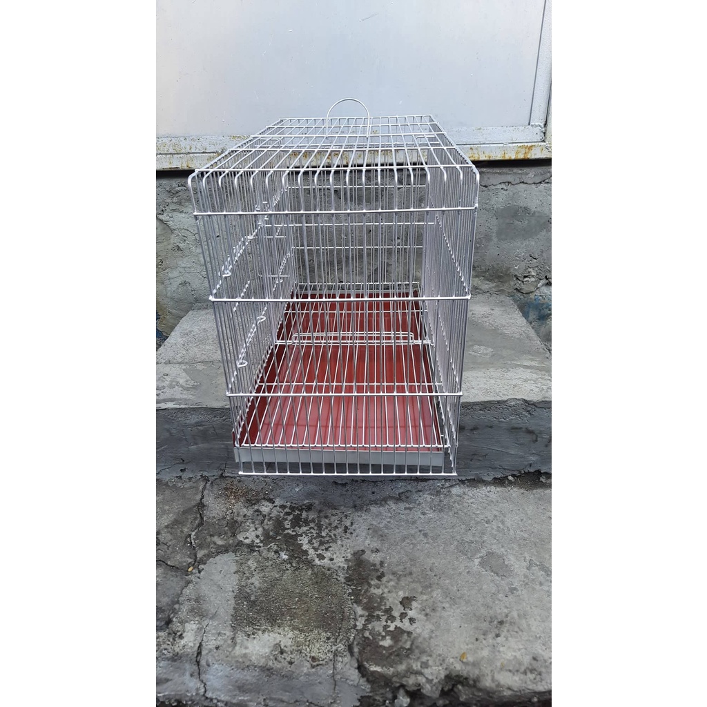 Bird Cage Double Pairing Cage Two Pairs for Lovebird 9 x 12 x 18 Quality Thick Galvanized Pet Cage #3