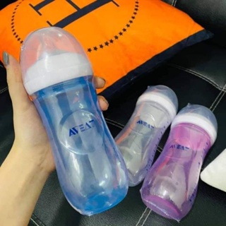 Baby AVEAT Natural Milk Bottle Newborn Infant Feeding Bottle Silicone Nipple BPA Free 11oz/330ML
