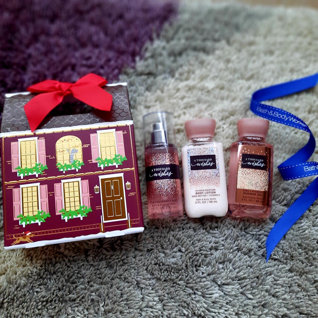Original Bath & Body Works USA A Thousand Wishes Travel Size Gift Set