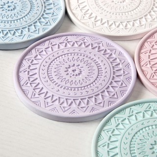 ™jlq Diatomaceous Earth Heat Insulation Pad Soap Tray Anti-Mildew Dehumidification Absorbent Coaster #5