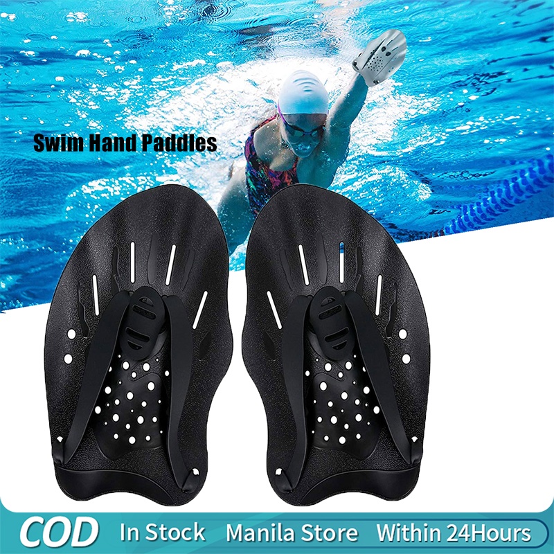 Swim Paddles Hand Adjustable Swim Training Hand bed Swimming Training Aid Shopee Philippines