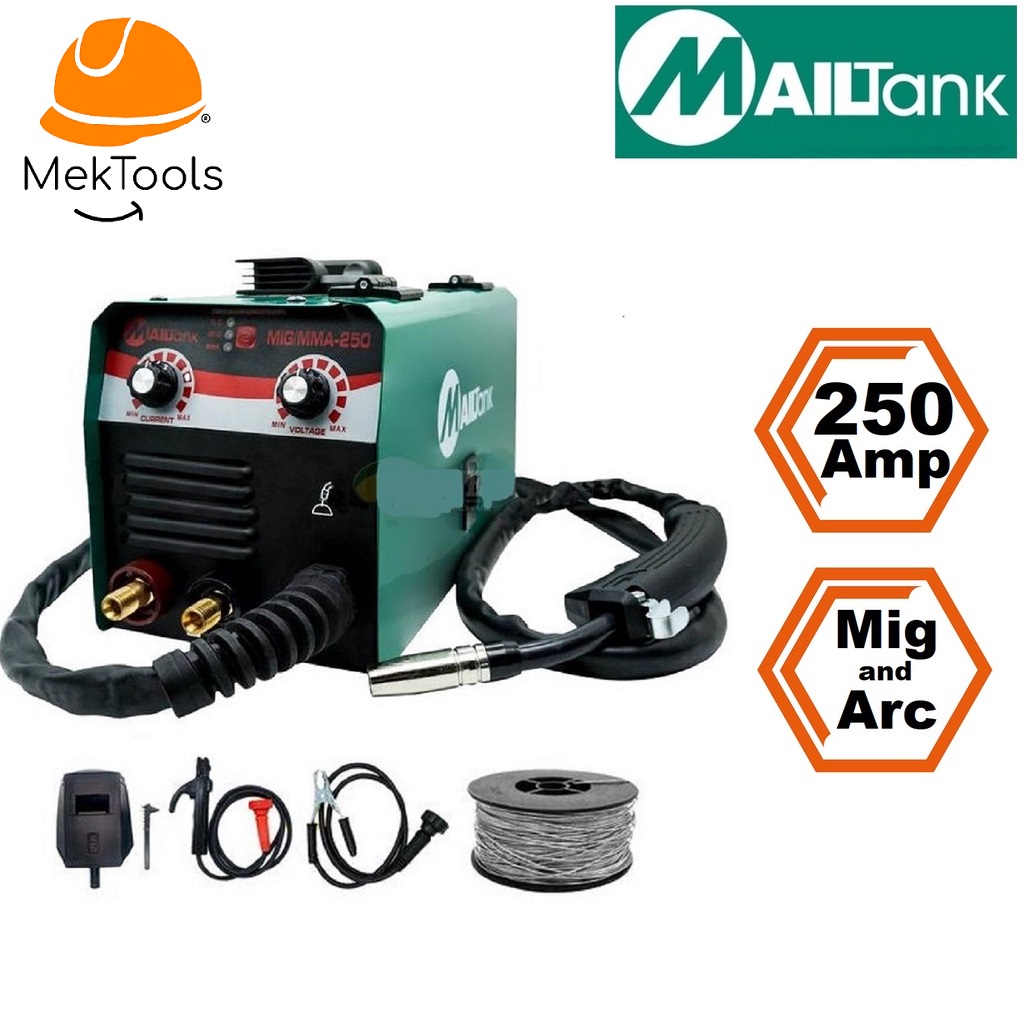 MAILTANK 2 in 1 MIG and ARC Welding Machine 250A Gasless SH197