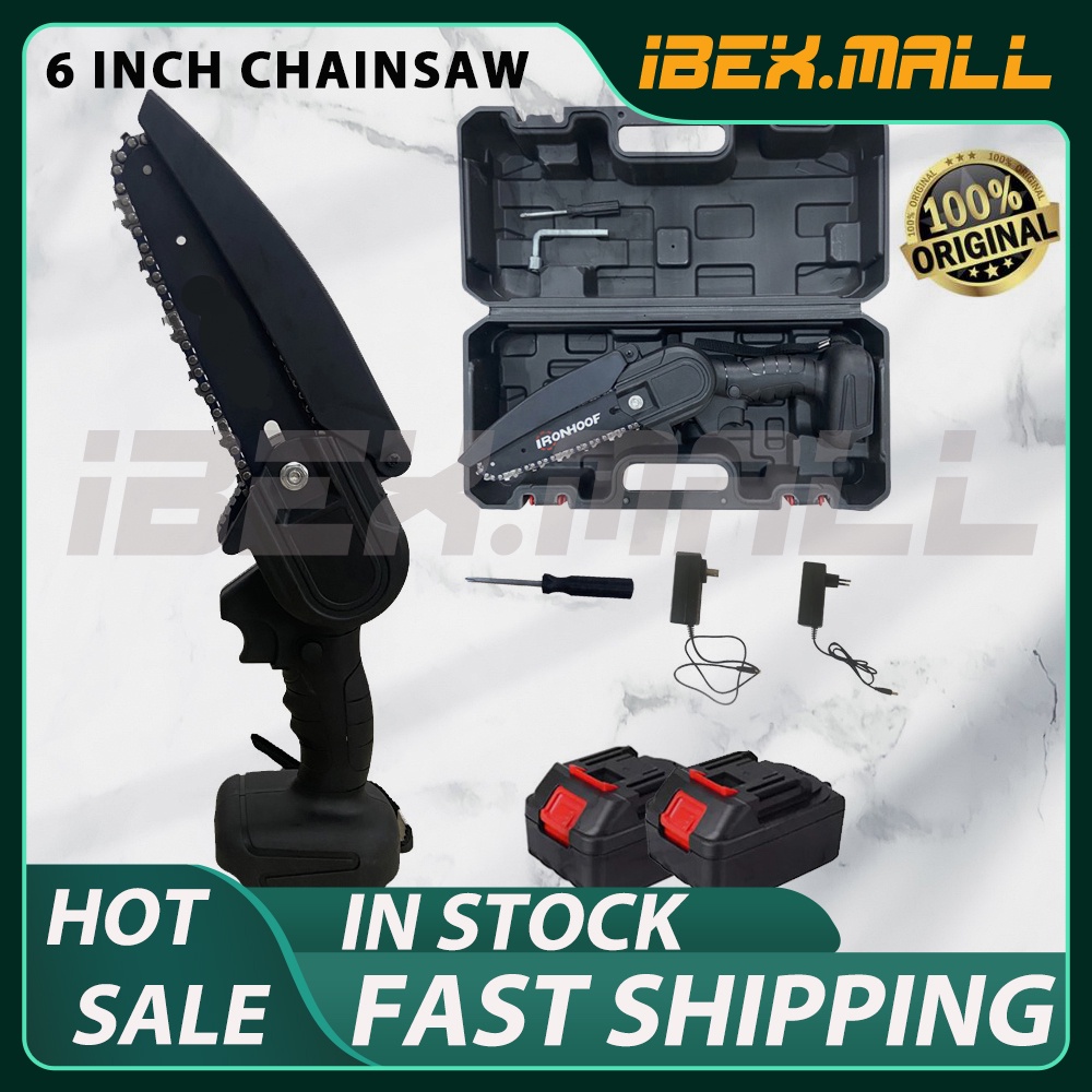 Cordless Electric Chainsaw Shears 6Inch Rechargeable Portable Electric