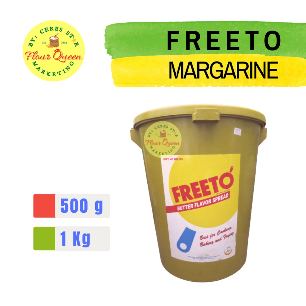 FREETO BUTTER FLAVOR SPREAD BAKING COOKING MARGARINE 1KG Shopee