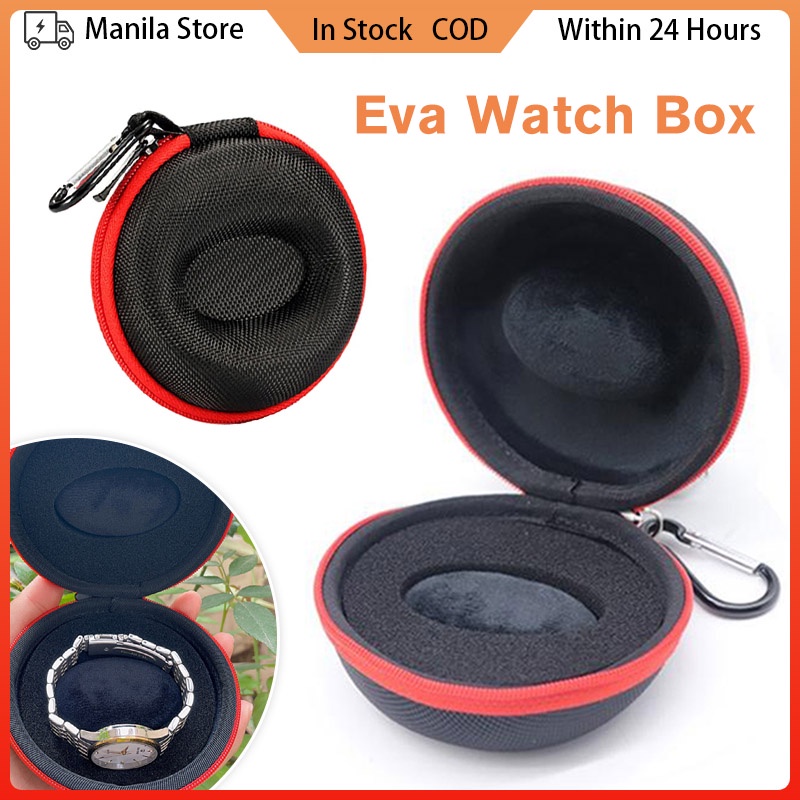 EVA Hard Watch Zipper Box Travel Watch Carrying Case Watch Protector