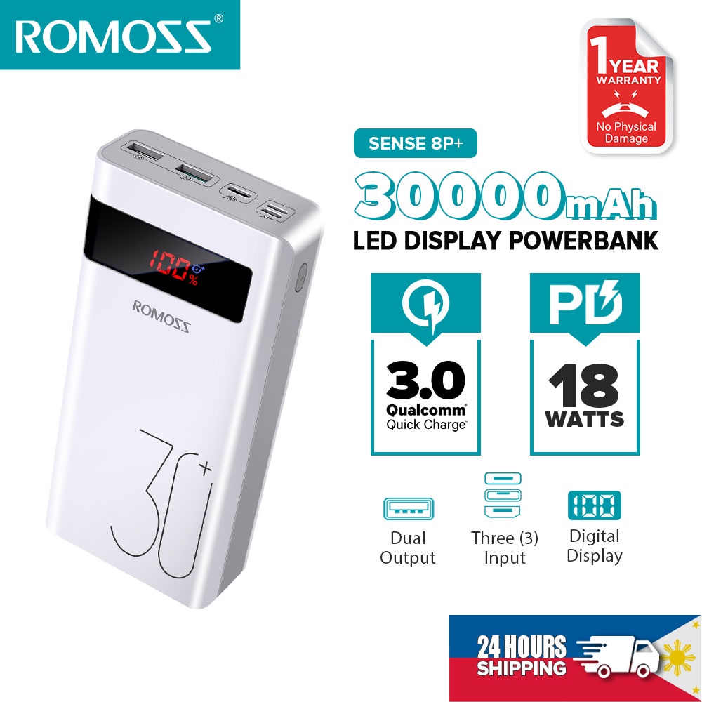 Romoss 30000mAh Powerbank Original Fast Charging PD Portable Charger Phone Battery Portable Source - Image 3