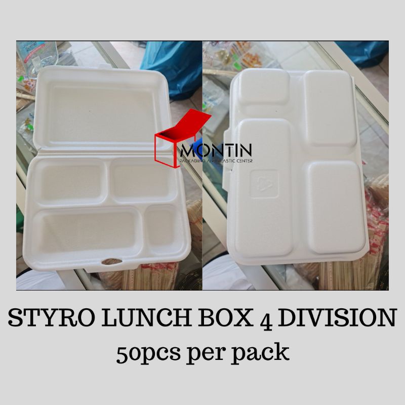 50pcs-styro-lunch-box-4-division-shopee-philippines