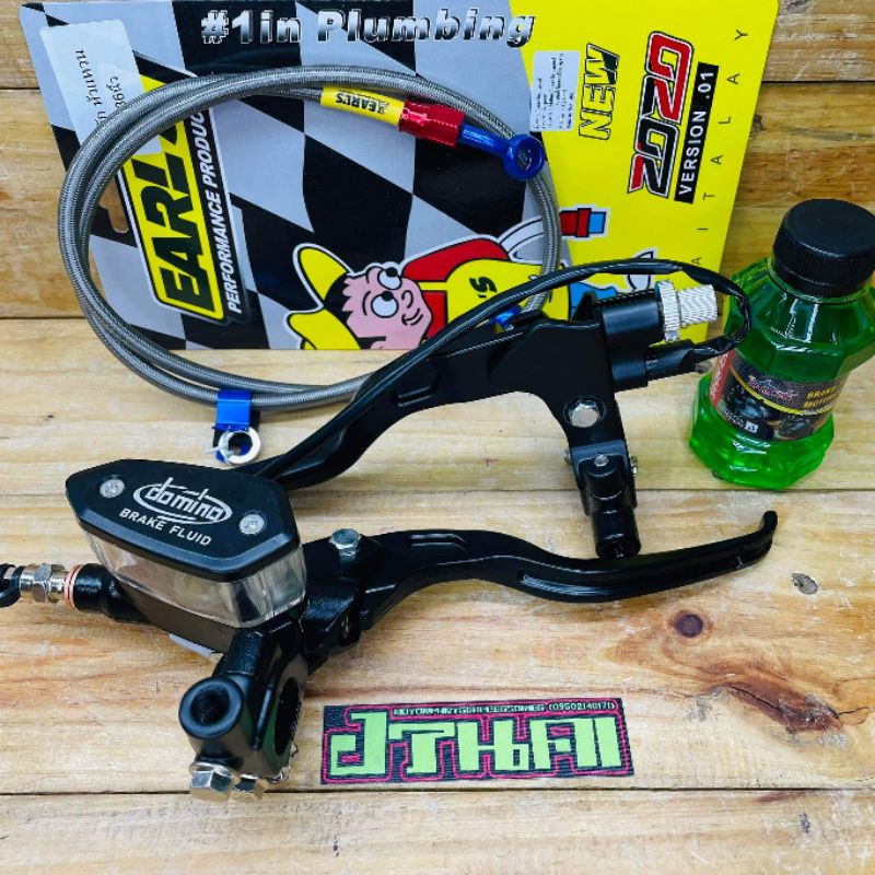 Domino Brake Master Lever Set Single tank Clear /SmokMio,Raider150