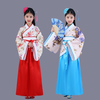 New Style Children's Costume Tang Girls' Fairy Clothing Performance Ancient Princess Guzheng Hanfu Imperial Concubine #3