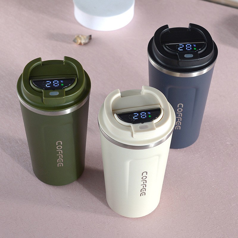 510ML Smart Coffee Cup Stainless Steel Coffee Mug LeakProof Travel