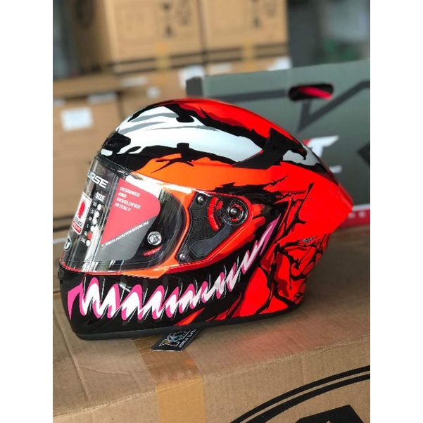HELMET KYT TTCOURSE MARVEL EDITION (Captain America & Carnage