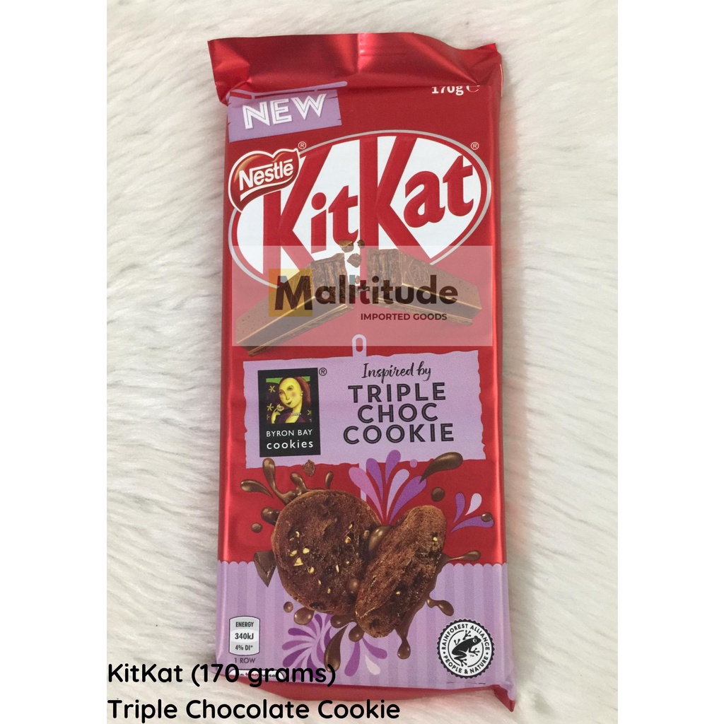 Kitkat Triple Choc Cookie Chocolate Block 170g Imported from Australia