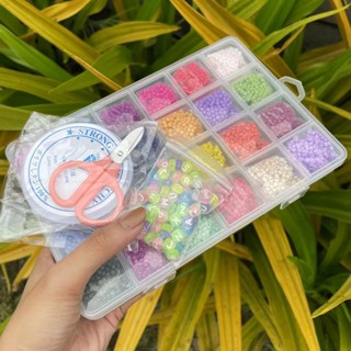 FAMILIFE Beads Kit Crafting Kit Beads Craft Set DIY Necklace Bracelet Anklet Art Beads Crafting Set