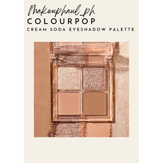Colourpop Pressed Eyeshadow Palette in Cream Soda Shopee Philippines