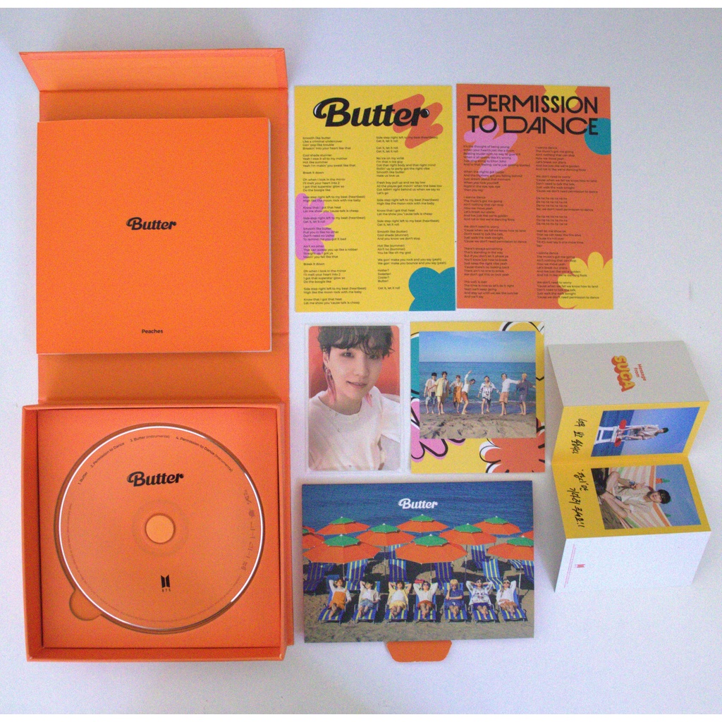 BTS Butter Album Complete Inclusions (Peaches Version) Shopee Philippines