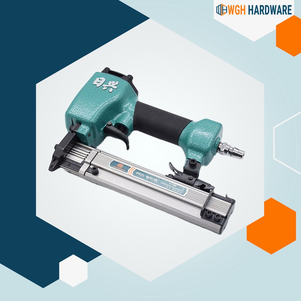 WGH Air Tacker Gun P625 Heavy Duty Pneumatic Staple Air Nailer Nail Gun