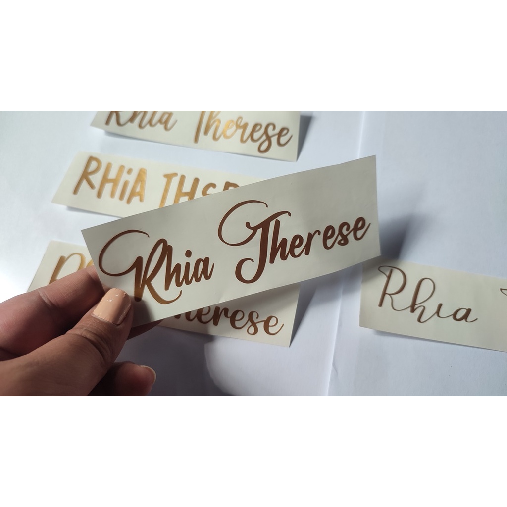personalized Name Label Decal Vinyl stickers for mug pantry tumbler ...