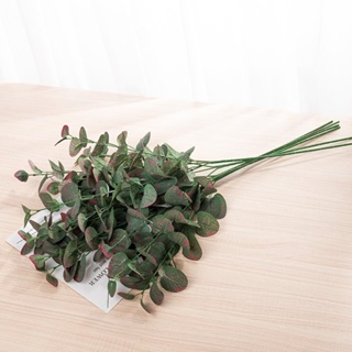 1Pcs Artificial Plant Eucalyptus Leaves Artificial Leaf Fake Flowers Versatile Indoor Graden Table Ins Style Home Decor #6
