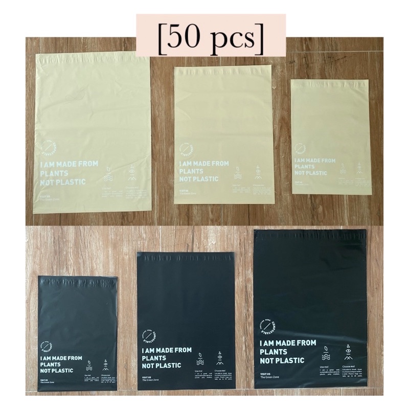 [50 pcs] PlantBased Compostable Mailer/ Eco Friendly Mailer Packaging