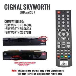 OSQ Replacement Cignal Remote Control for Cignal HD TV Box Satlite TV Box