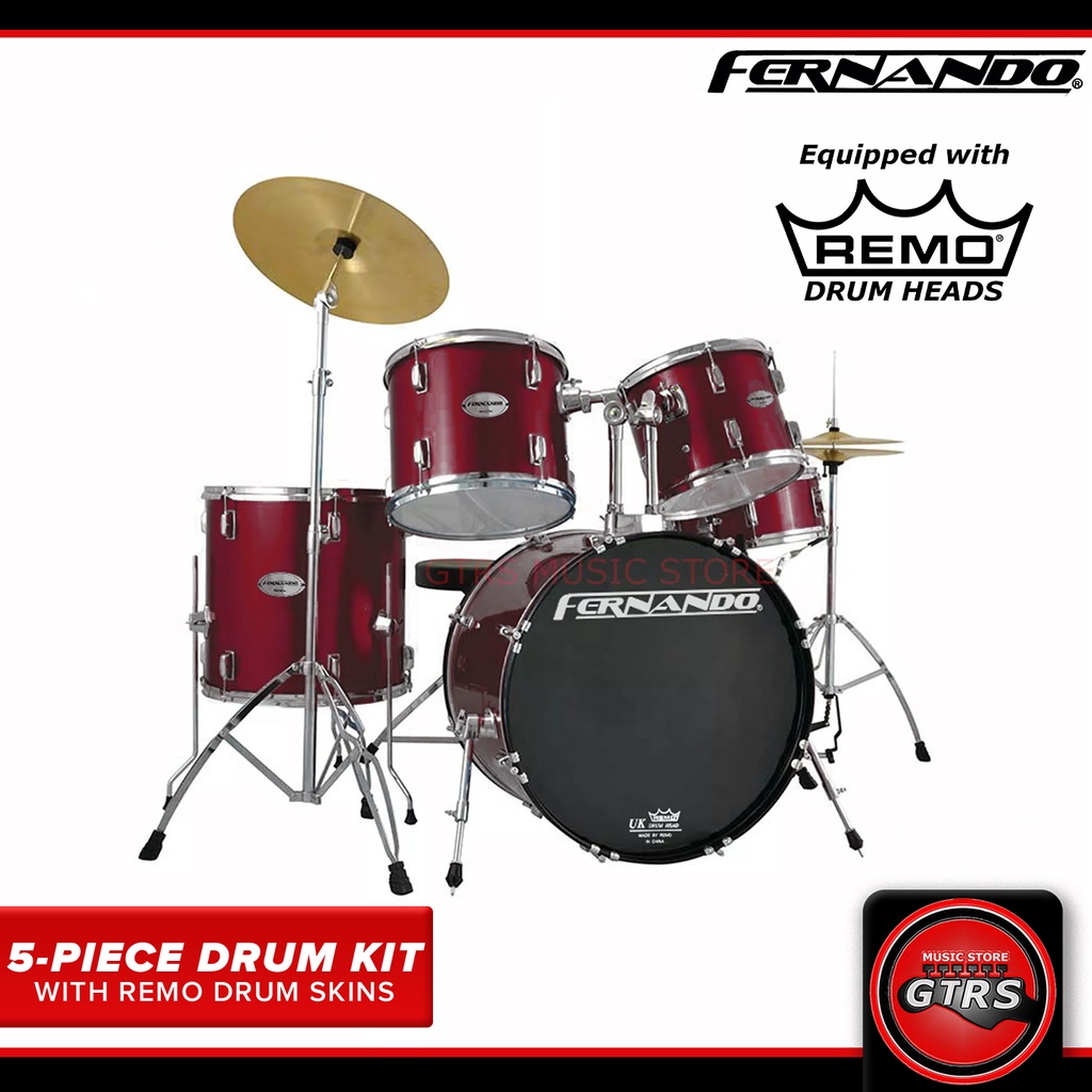 Remo Drum Heads Red