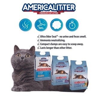 10L Americalitter Premium cat litter sand Mild Coffee Scented catlitter sand 10L Ultra Odor Seal 7kg