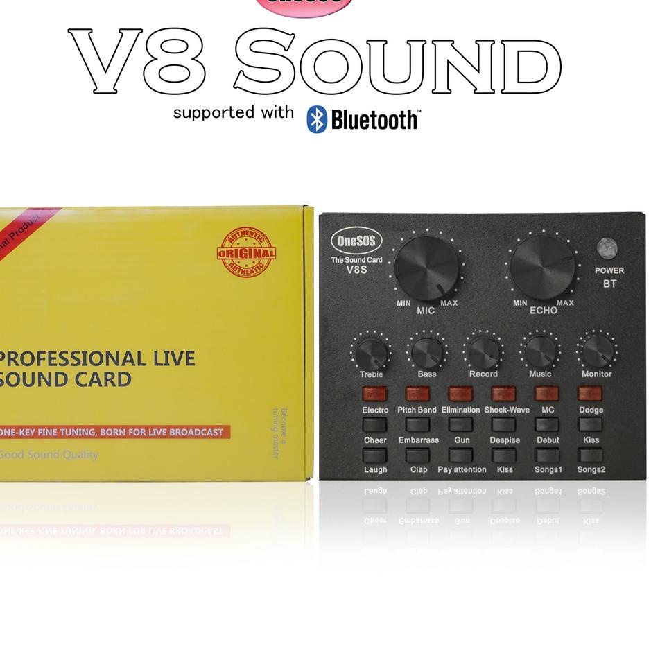 Most USB External Sound Card V8S V8S+ For Live Bluetooth Audio