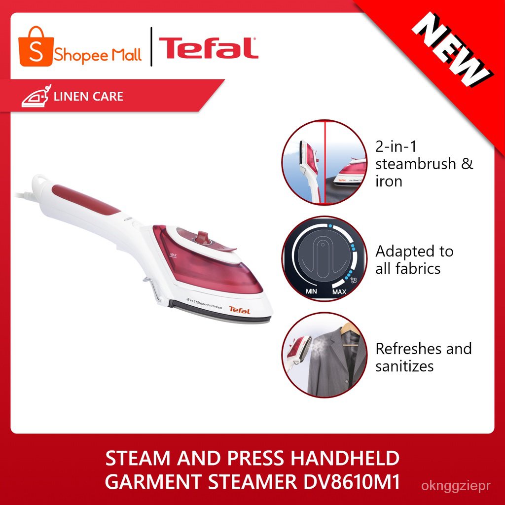 Tefal Handheld Garment Steamer Steam and Press with 70ml Removable