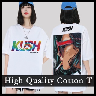 KUSH High Quality Cotton Vintage Inspired Oversized Loose Clothing T-Shirt For Men and Women #1