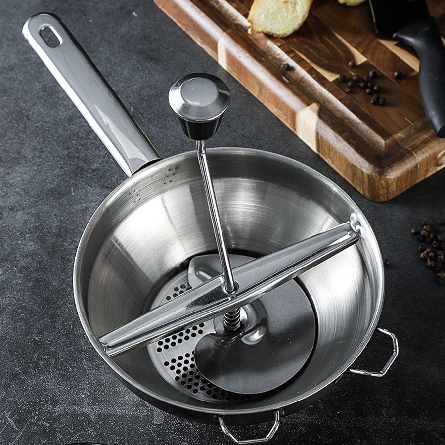 Vegetable Mill Stainless Steel Food Rotary Mill Strainer Potato Masher