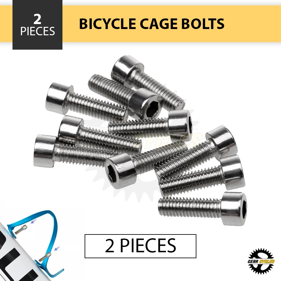 (2PCS) Bottle Cage Bolts Hex Tapping Screw Mountain Road Bike MTB