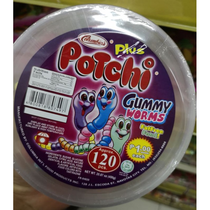 Potchi Gummy Worm 450g Shopee Philippines