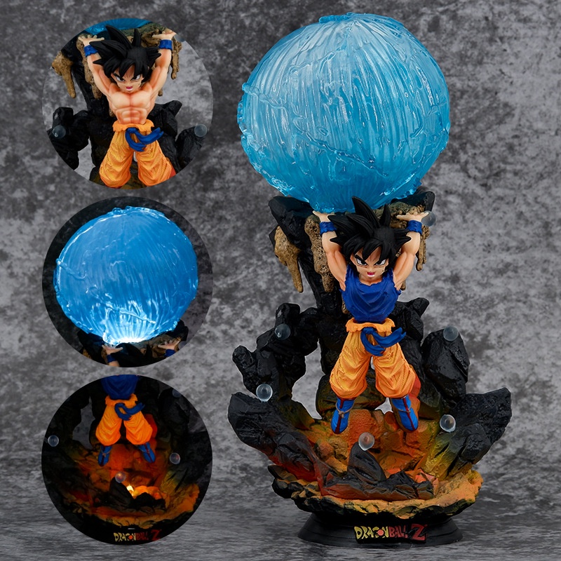 Figurine Son Goku Spirit Bomb – 23cm – LED – DBZ – Bandai – Neuve