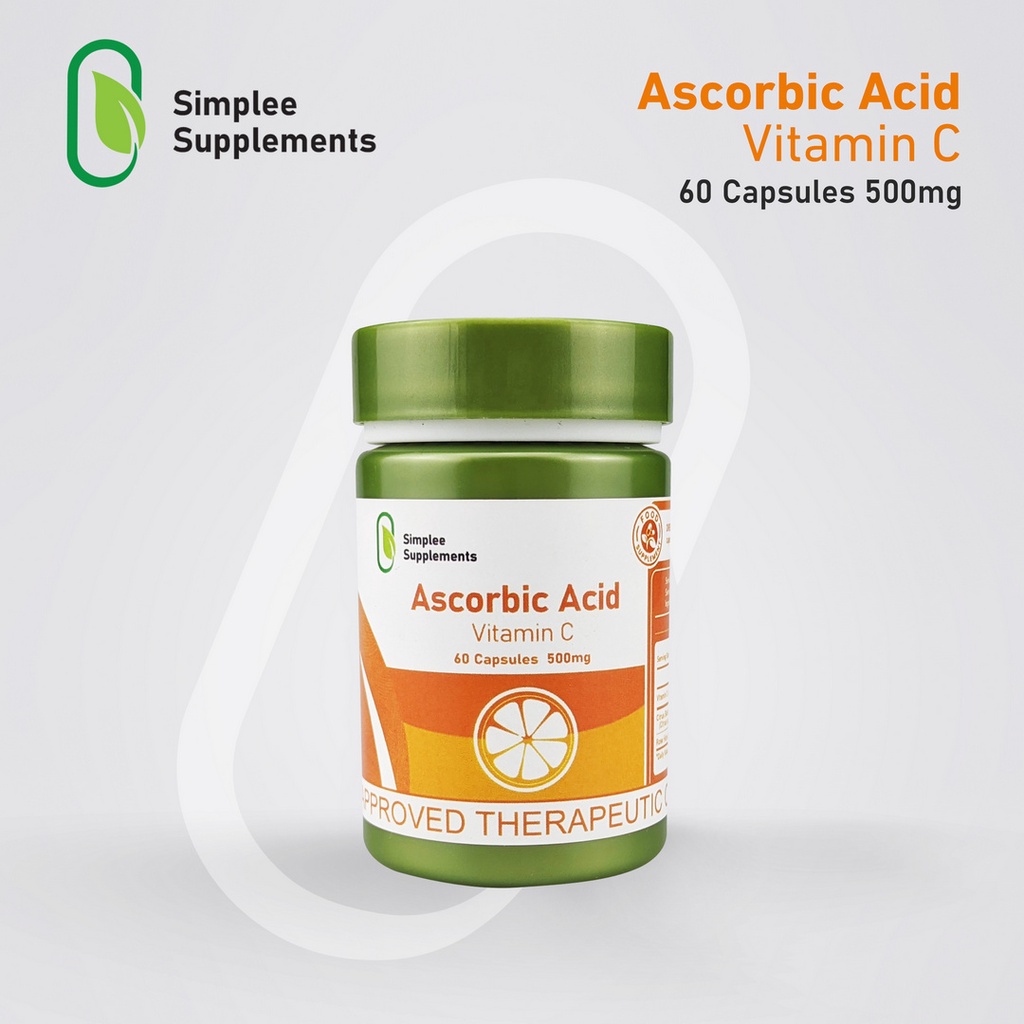 Simplee Ascorbic Acid – 500mg | 60 Capsules – Supports Immune Health, Skin Brightness & Defense — view 5